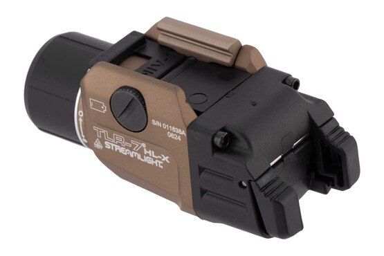 Streamlight TLR-7 HL-X Rail-Mount Light in FDE is constructed from 6000 series aluminum